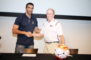 Fernando Sanz, General Director of LaLiga, and Kevin Payne, CEO of US Club Soccer