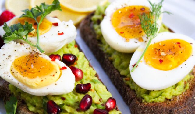 eggs and avocado on toast